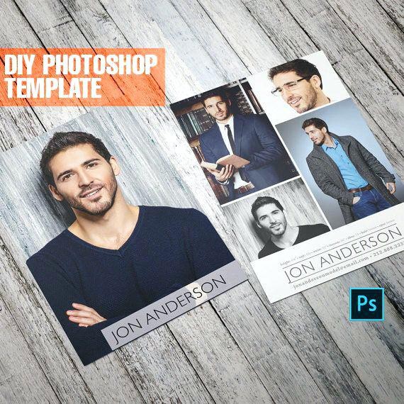 Comp Card Template Photoshop Free Model Arttion Co