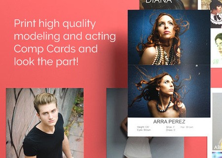 Comp Cards Portfolio Custom Sizes PrintPlace Free Model Card Maker
