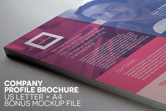 Compact Single Page Brochure Templates Creative Market Design
