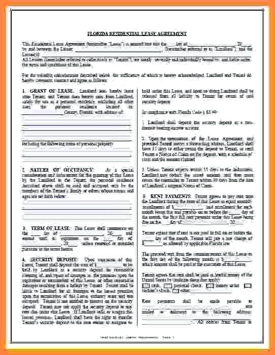 Condo Lease Template Agreement