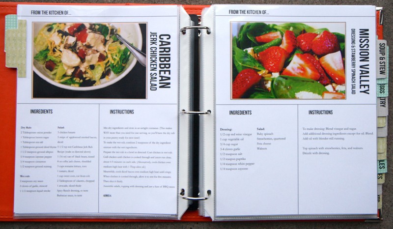 Cookbook Template Recipe Book Free Layouts