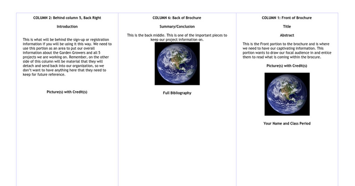 Copy Of Science Brochure Template Google