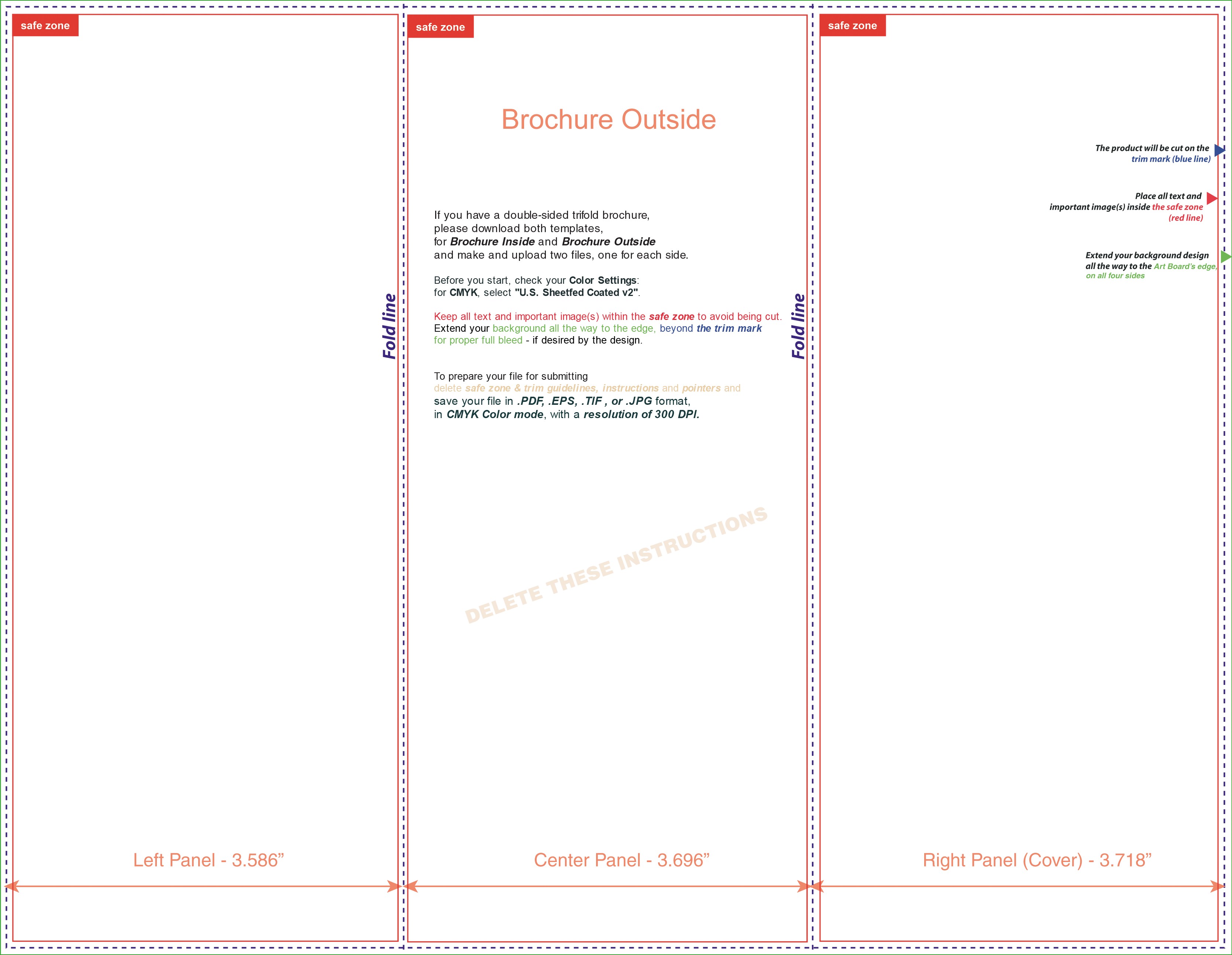 Copyland Print Copy Direct Mail Design Services Web Bookmark Template Illustrator