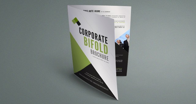 Corporate Bi Fold Brochure Template Templates Pixeden Bifold Booklet