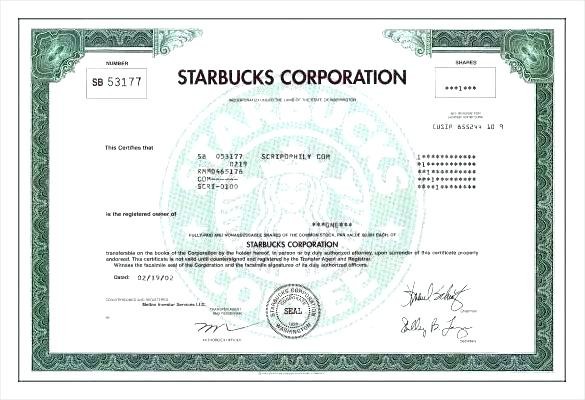 Corporate Share Certificate Template Stock Free Word Format Company