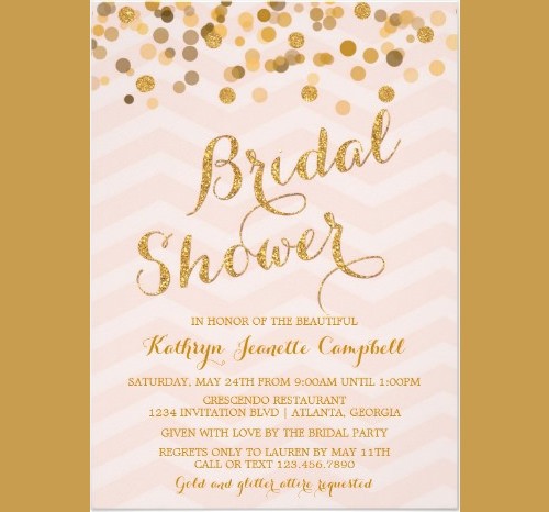 Cover Template Wedding Shower Invitation Templates Bridal Download