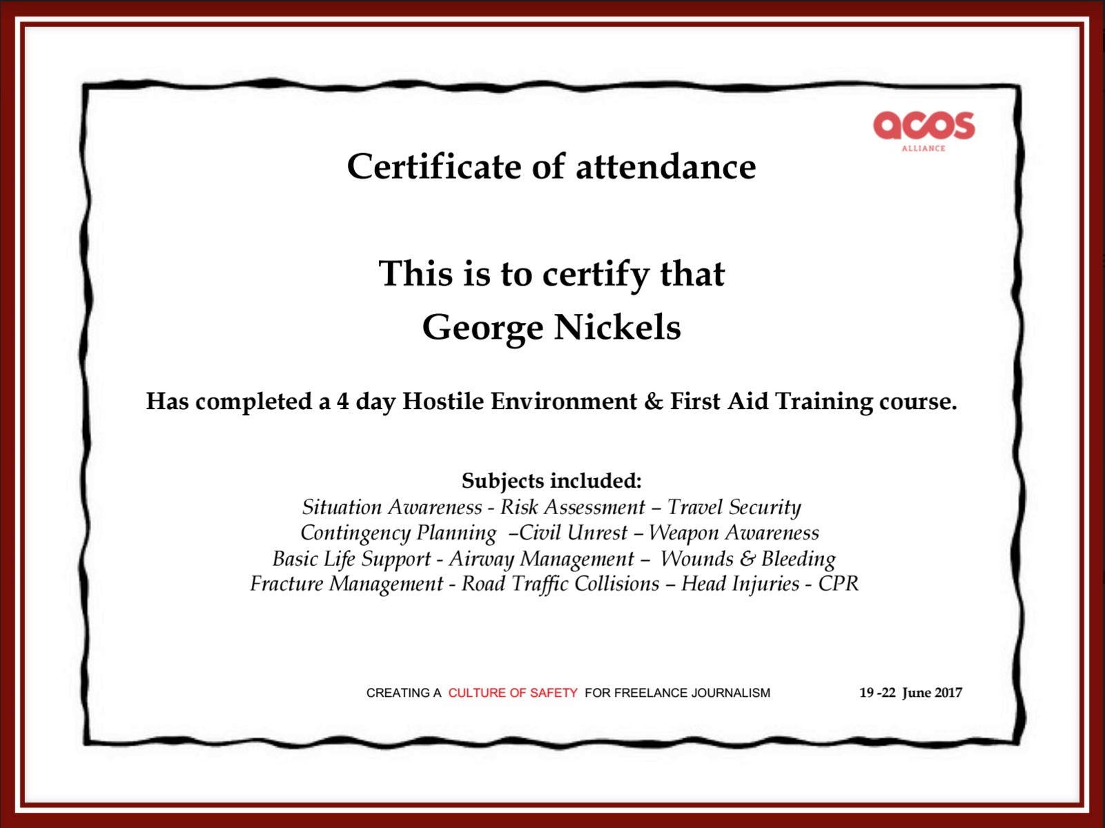 Cpr And First Aid Certification Elegant Training Certificate Template