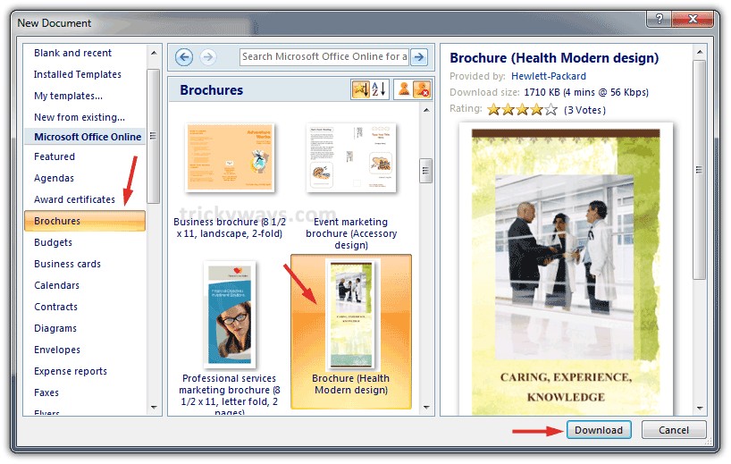 Create Brochure In Word 2007 Or 2010 Make Microsoft