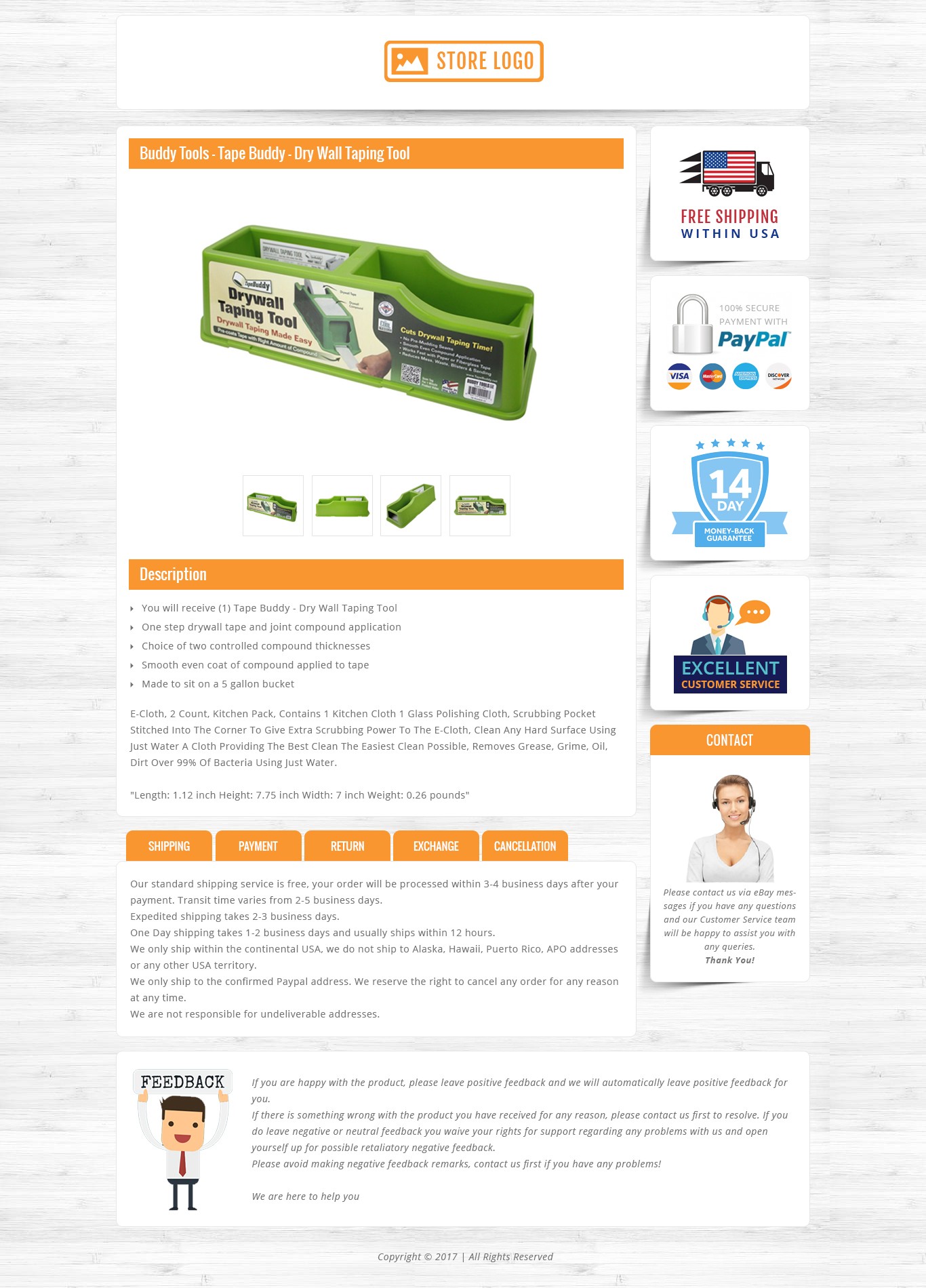 Create Free Responsive Ebay Listing Auction HTML Template Designs Html