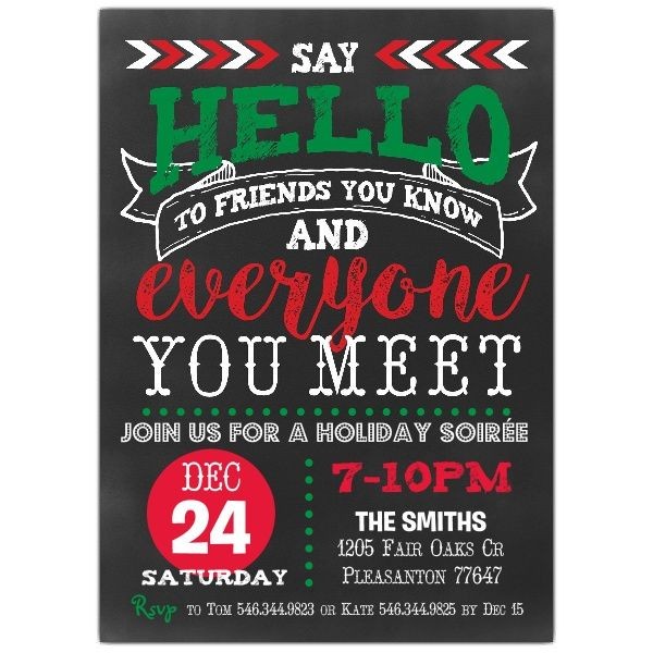 Creative Christmas Invitations Best 25 Party