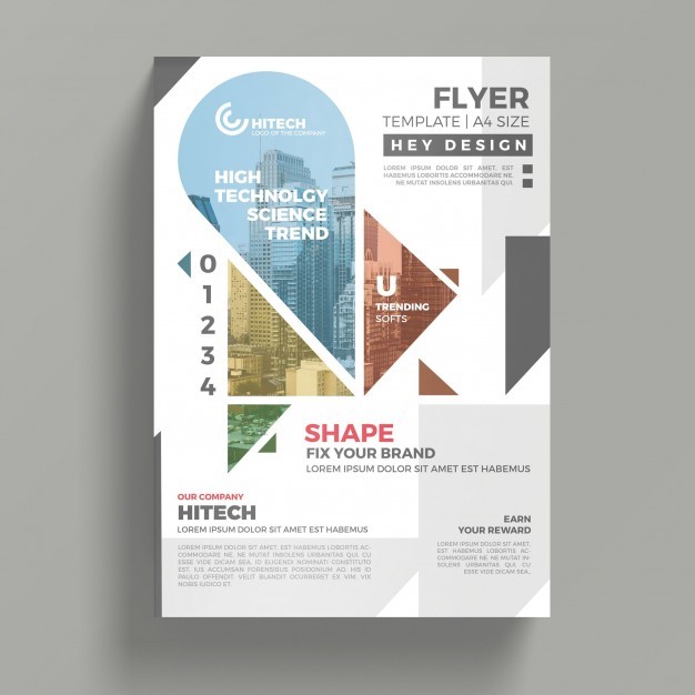 Creative Flyer Mockup PSD File Free Download A4 Size Brochure Templates Psd