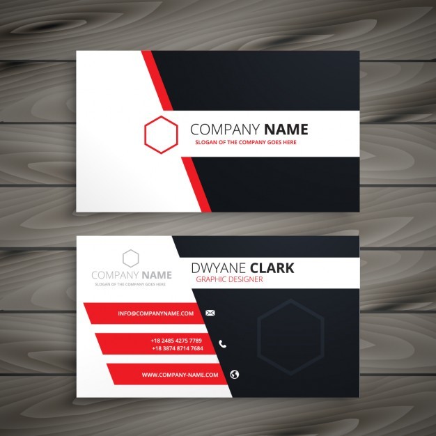 Creative Visit Card Template Vector Free Download Business
