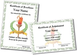 Cross Country Certificate Templates Award Certificates