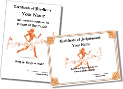 Cross Country Certificate Templates Editable