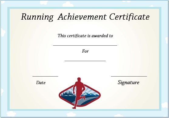Cross Country Running Certificate Templates Gimpexinspection Com Free