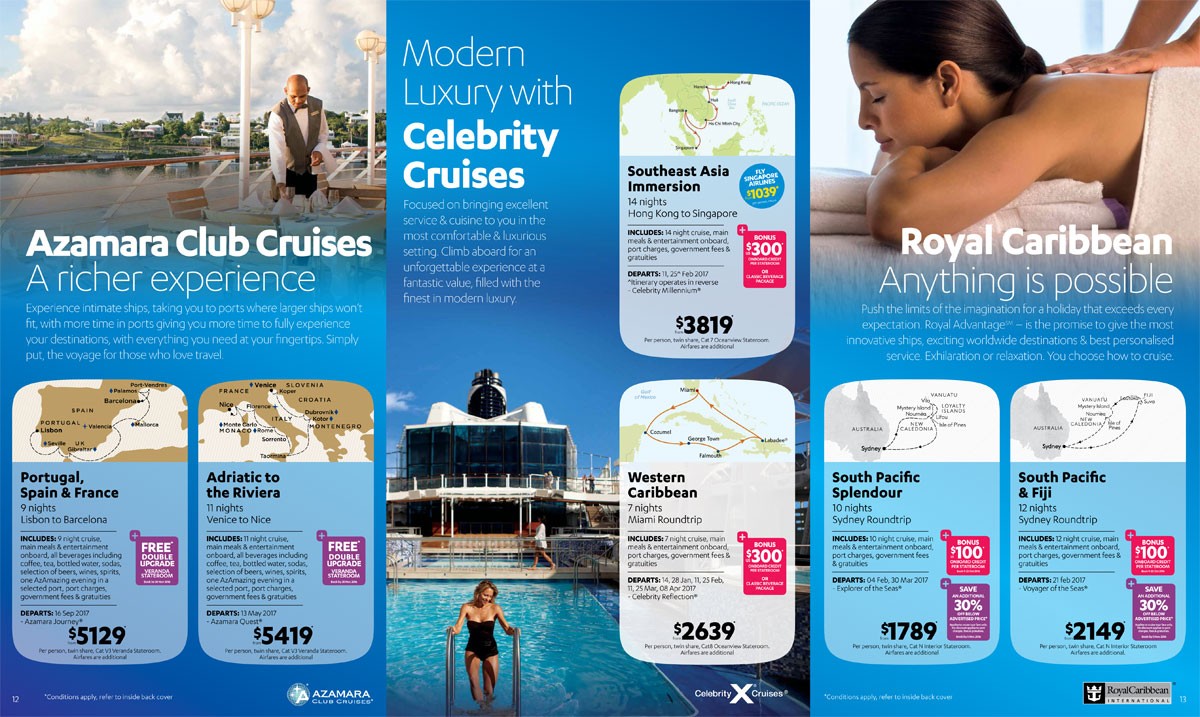 Cruise Ship Brochure Templates Samples