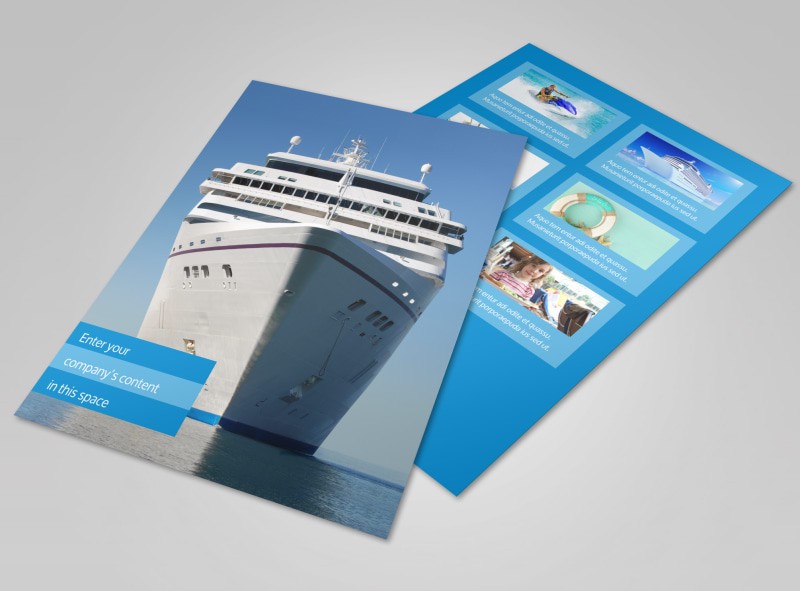 Cruise Ship Getaway Flyer Template MyCreativeShop Brochure Templates