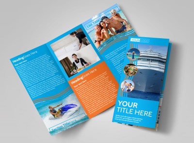 Cruise Ship Vacation Brochure Template MyCreativeShop