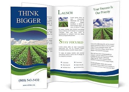 Cultivation Of Agricultural Crops Brochure Template Design ID Agriculture Templates