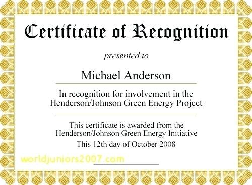 Custom Award Certificate Template Editable Honorable Mention
