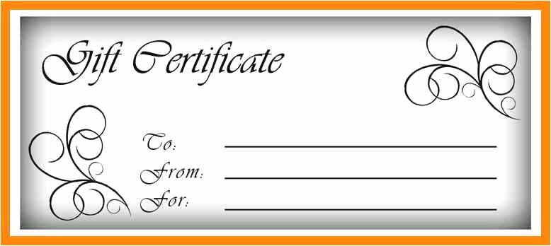 Custom Gift Certificates Templates Best Of Certificate Template