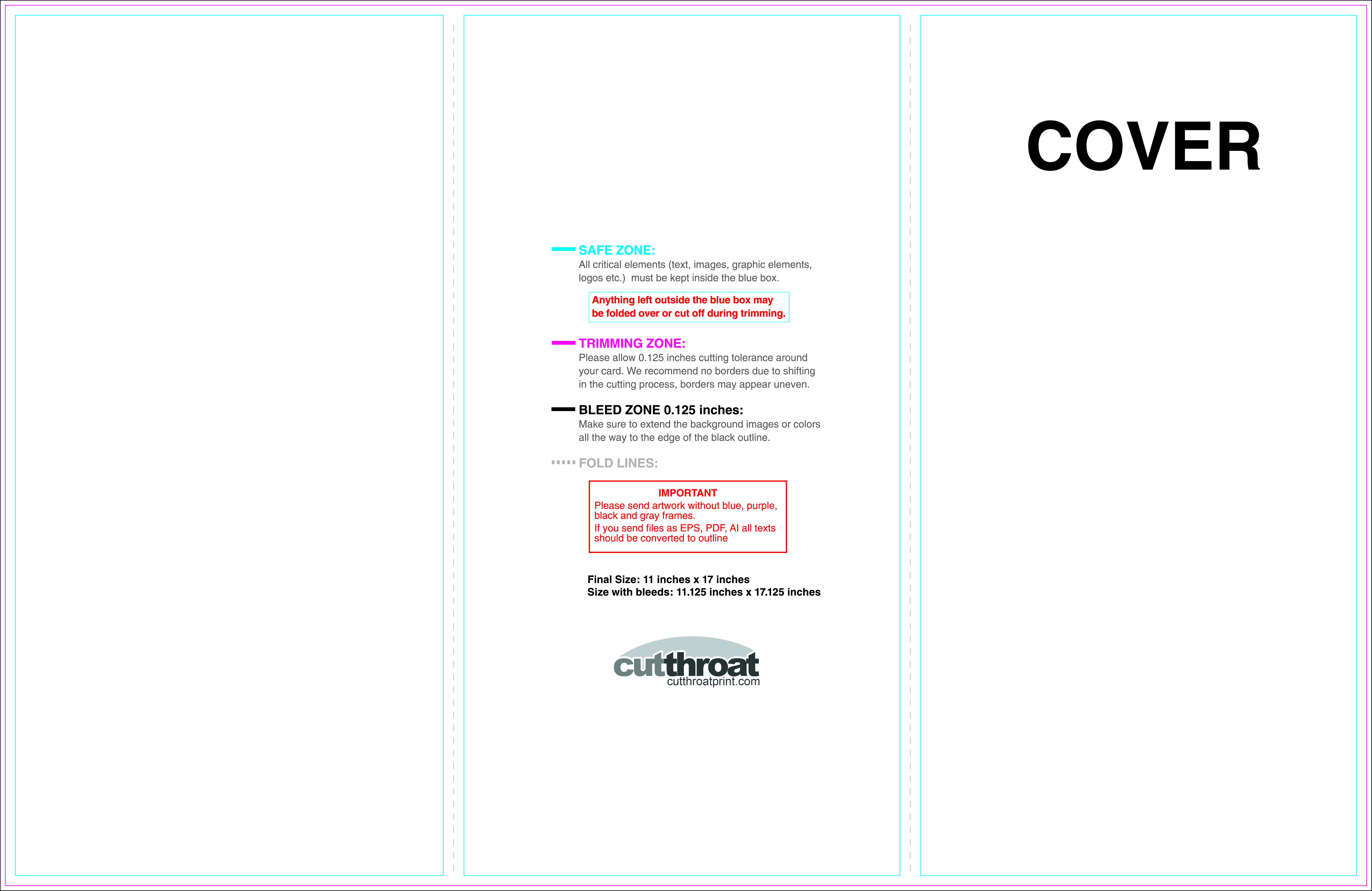 Cutthroat PrintCustom Brochure Printing 11x17