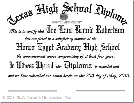 Day 9 Editable High School Diploma 10 Days Of Planning A Printable