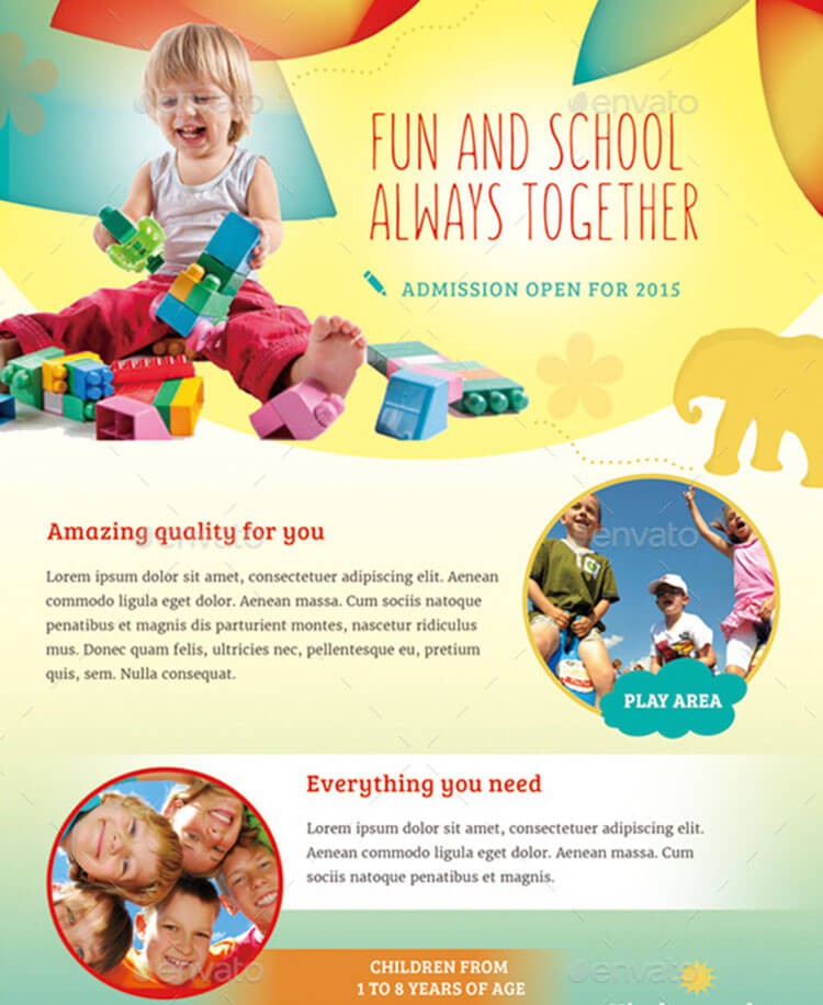 Day Care Brochure Examples Ukran Agdiffusion Com Preschool