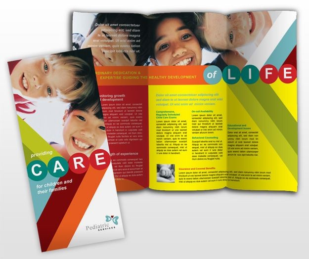 Daycare Brochure Design Ideas Pediatrician Child Care Pediatric Templates