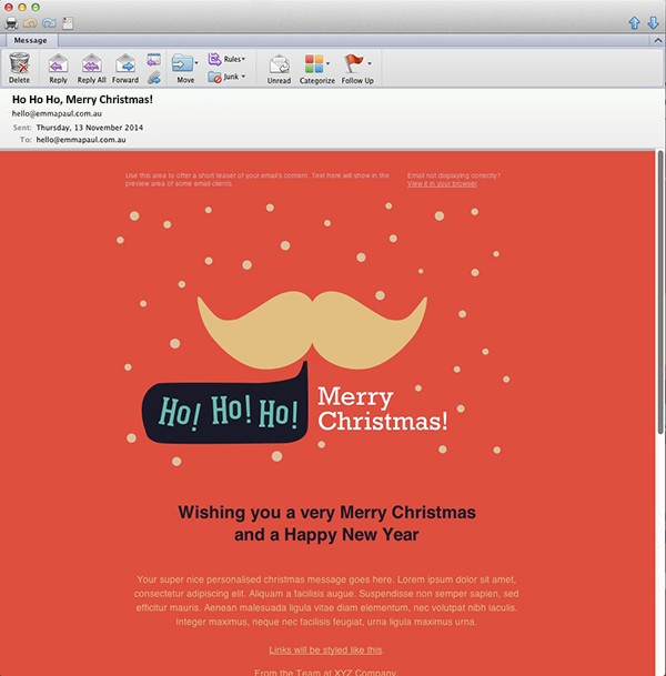 Deck The Halls With Bells And Freebies Freelance Web Designer Free Mailchimp Templates