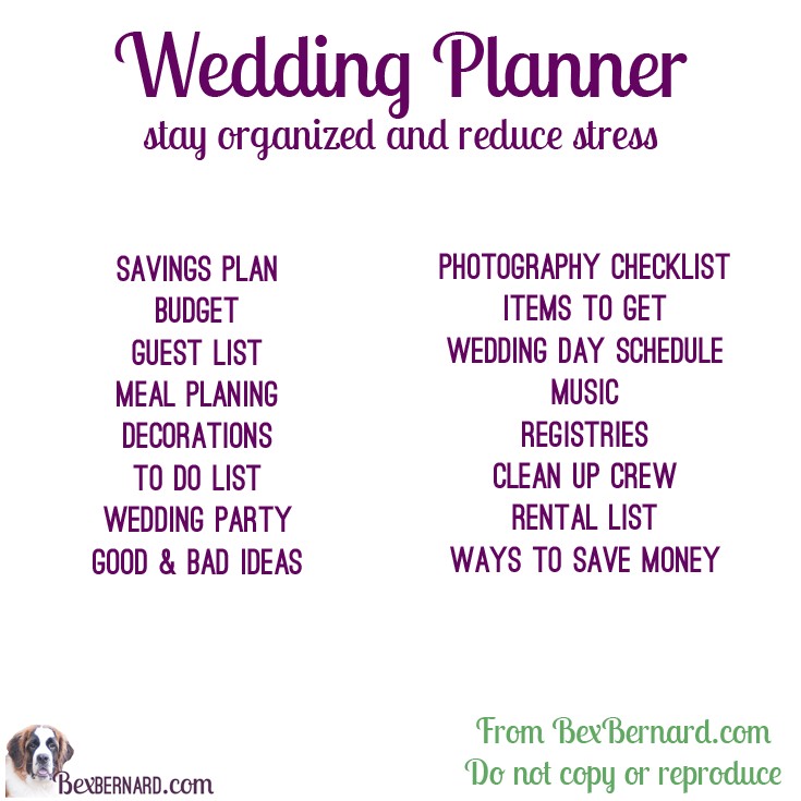 Digital Wedding Planner Editable Excel File BexBernard Title Ideas