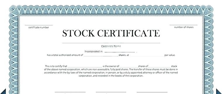 Diploma Template Word Best Of Corporate Stock Certificate Unique