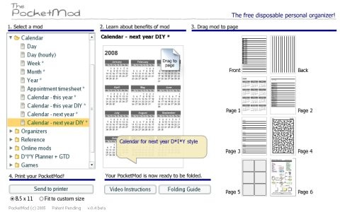 Discover Re PocketMod Reinventing Paper Organizer Pocketmod