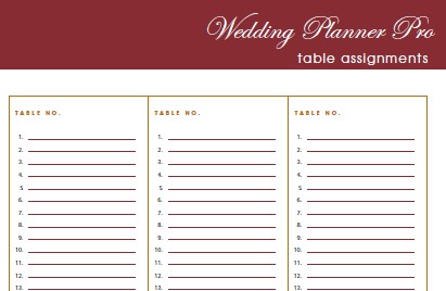 DIY Free Wedding Planner Pro Fillable PDF Worldlabel Blog Printable Templates