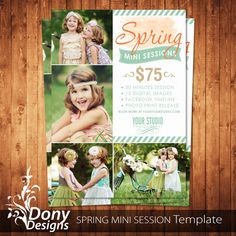 DIY Mommy And Me Mini Session Template Instant By PEACHMEDIA