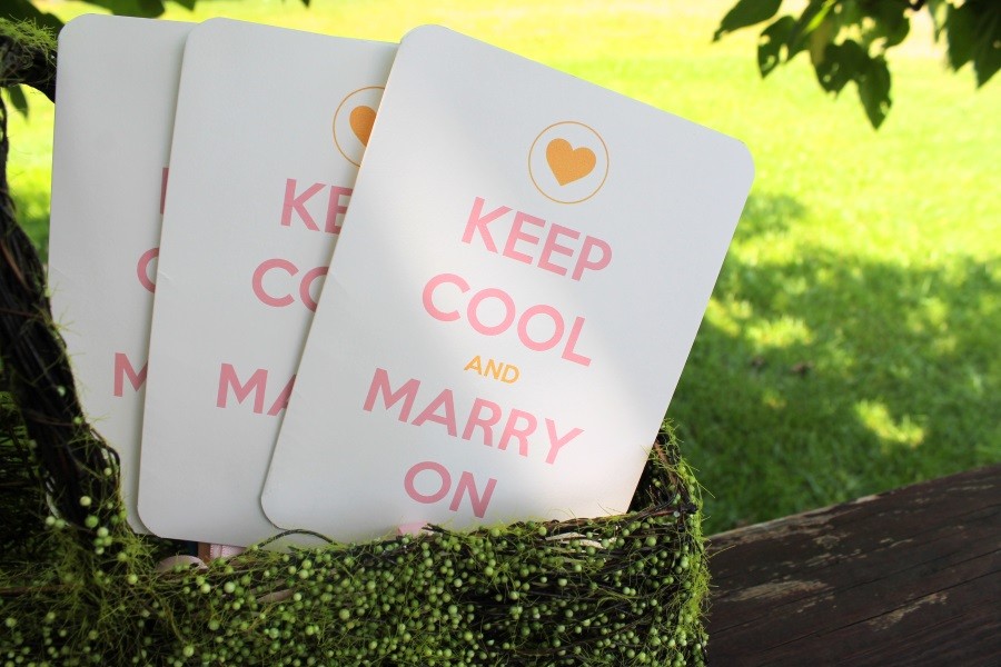 DIY Wedding Paddle Fans Free Printable United With Love