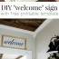 DIY Welcome Sign Decorating Pinterest Decor And Diy Signs Believe Stencil Printable
