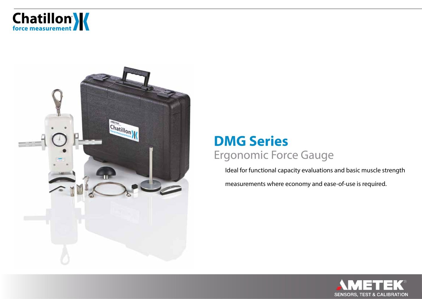 DMG Series AMETEK Sensors Test Calibration PDF Catalogue Pages