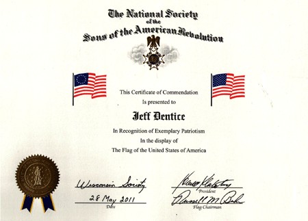 Doc S Website Awards Received Veterans Day Certificates
