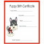 Dog Birth Certificate Template Free