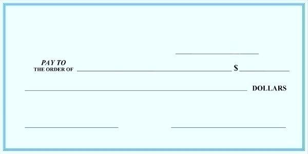 Donation Check Template Bank Cheque Checks Templates Oversized Free