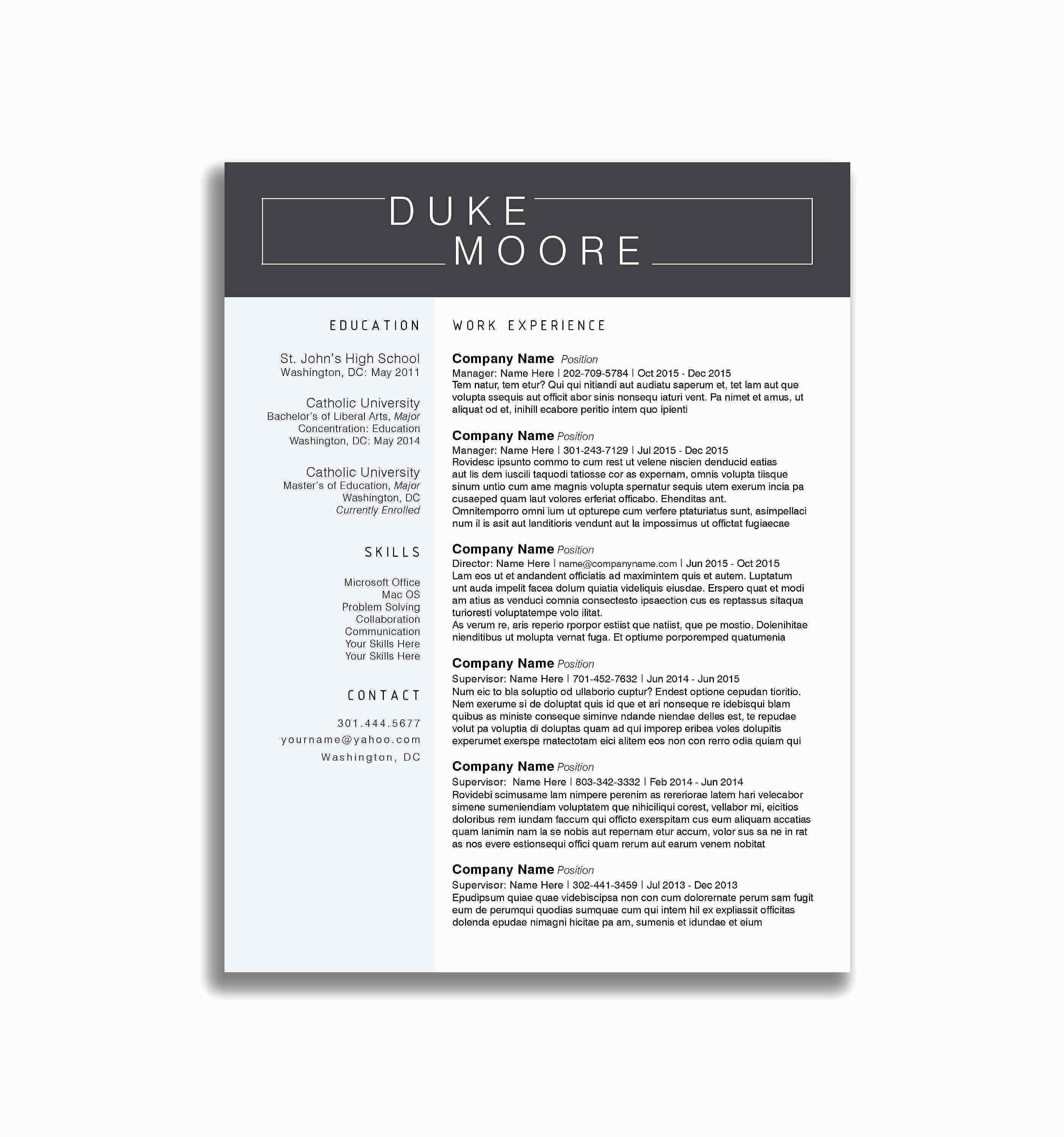 Double Gate Fold Brochure Template Unique