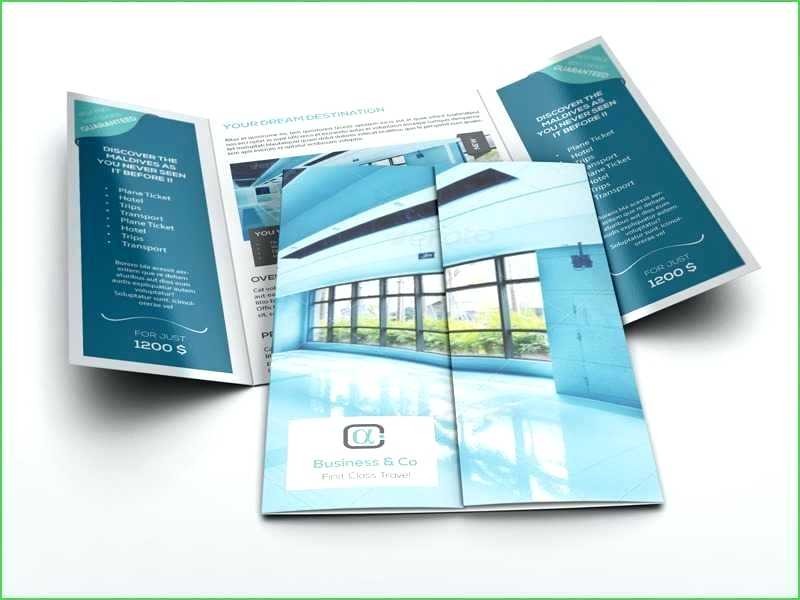 Double Gate Fold Template Indesign Brochure