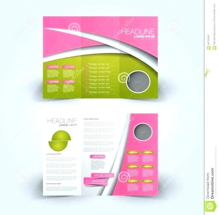 Double Sided Fold Brochure Template Two Free 3 To Google Docs
