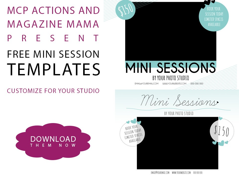 Download A FREE Mini Session Template For Photoshop Free Photography