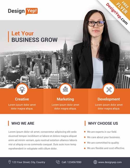 Download Corporate Business Free Flyer PSD