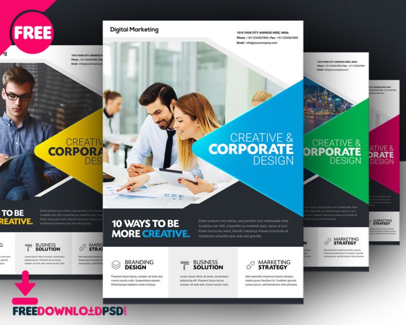 Download Free Business Flyer Template FreedownloadPSD Com