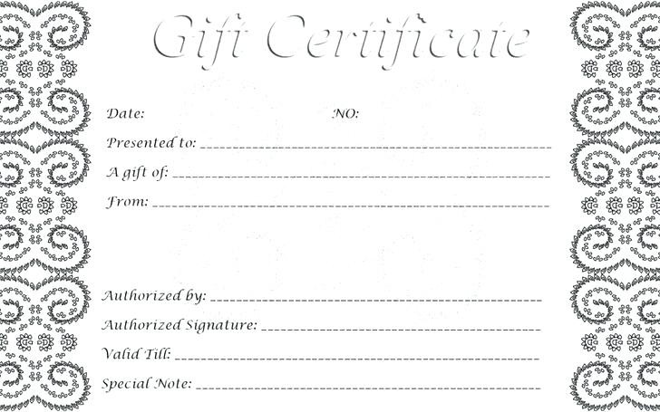 Download Gift Certificate Template For Free Pages Templates