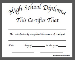 Download Homeschool High School Diploma Templates Education