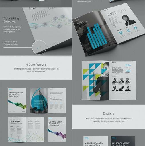 Download Multi Page Booklet Template Free Design Brochure Suryoye Info